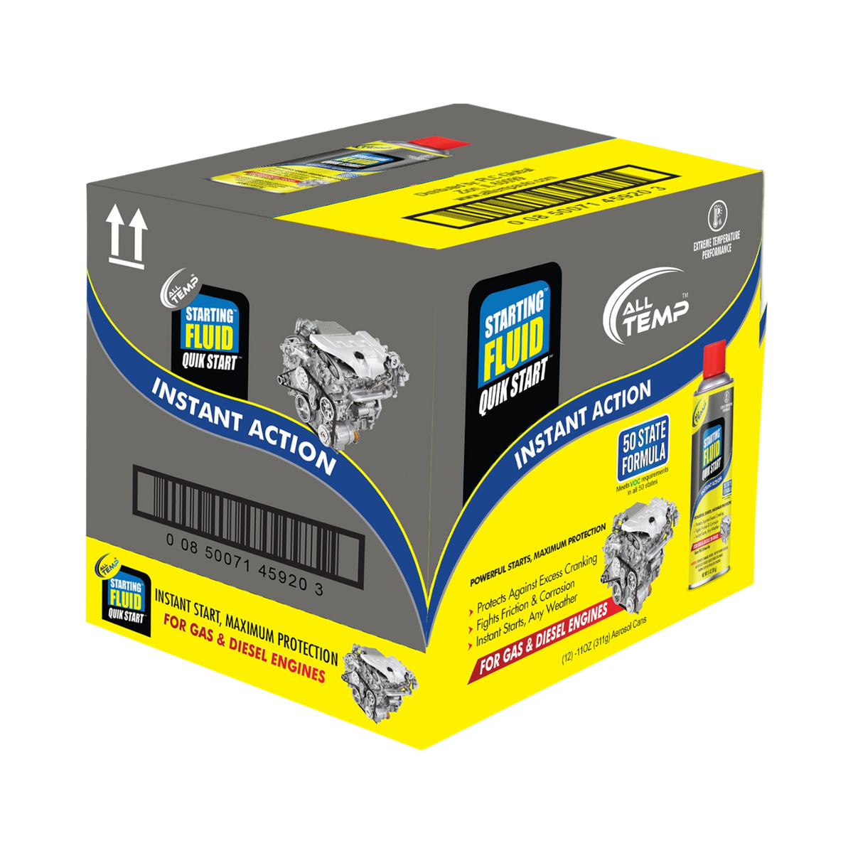 ALL TEMP - Starting Fluid 12/11 Oz | Bulk Pallet (168 Cases)