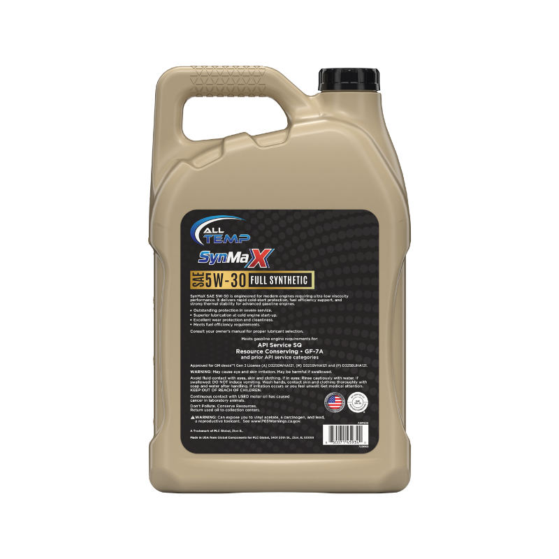 ALL TEMP - SynMaxX - full synthetic 5W30 - 3/5qt | Bulk pallet (64 Cases)